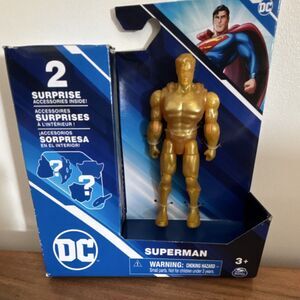 Spin Master Superman DC Gold Plastic Action Figure Boxed 2021